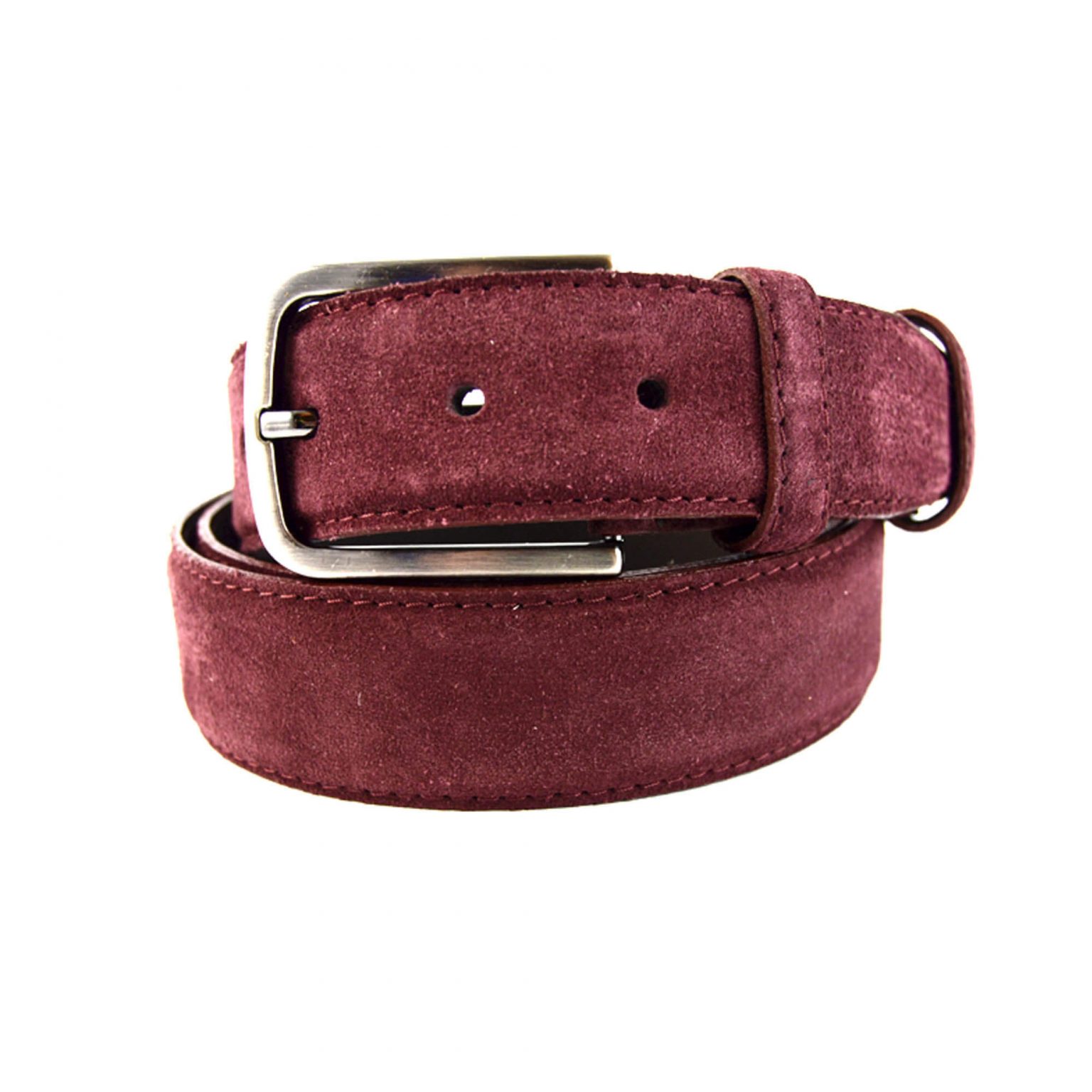 The Savamala Burgundy Leather Belt