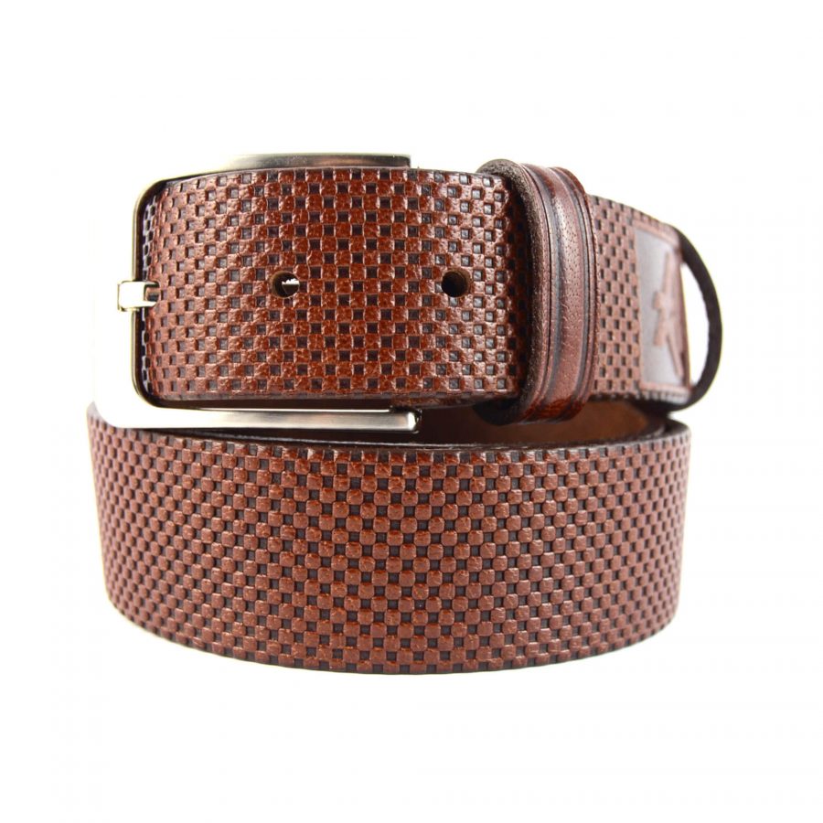 mens leather belt for sale cognac brown 351121 1