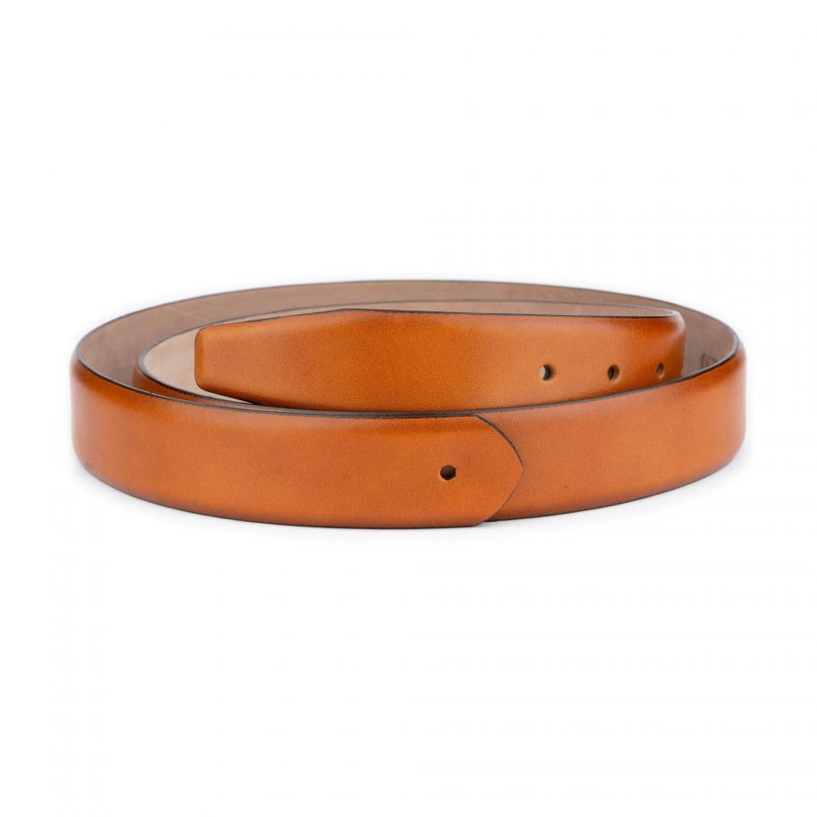 mens light brown belt strap for buckles best quality leather 1