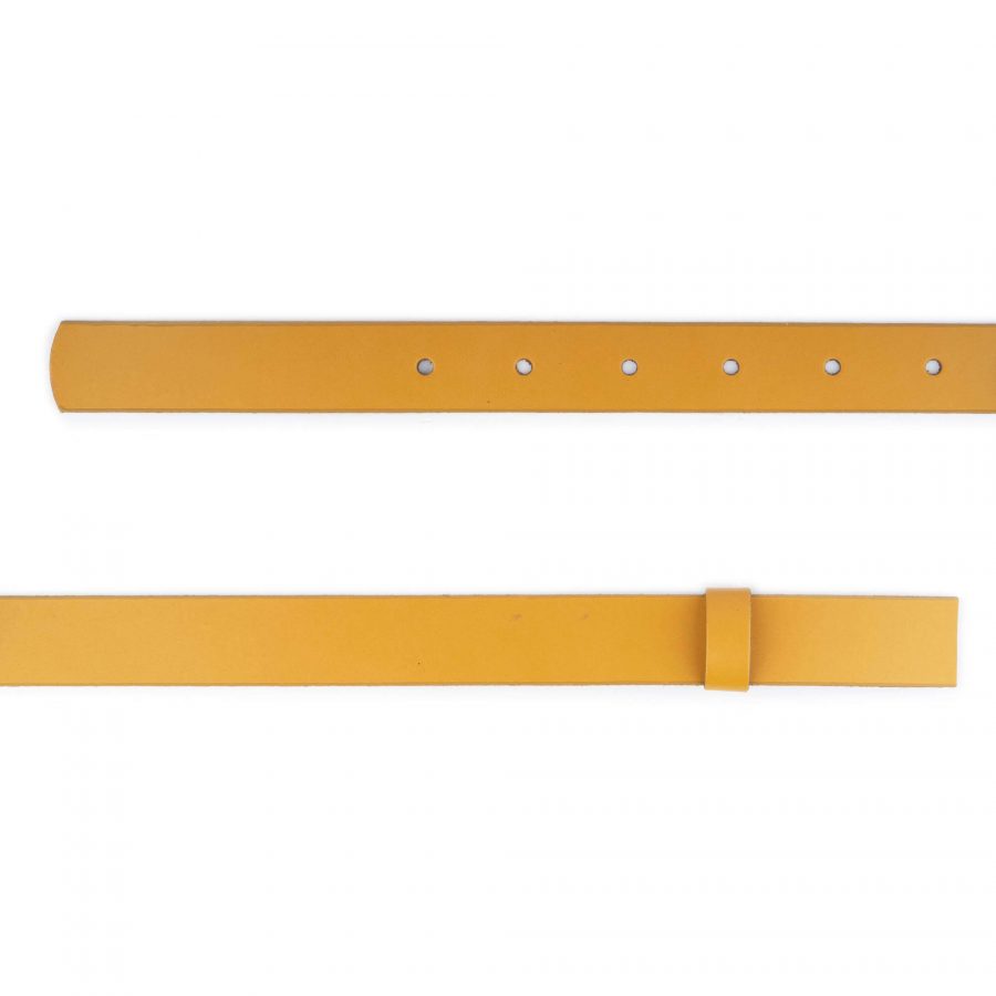 mustard belt strap replacement genuine leather 30 mm 3