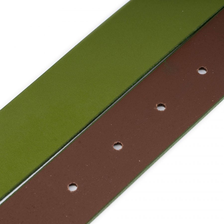 olive green belt strap replacement real leather 1 1 2 inch 4