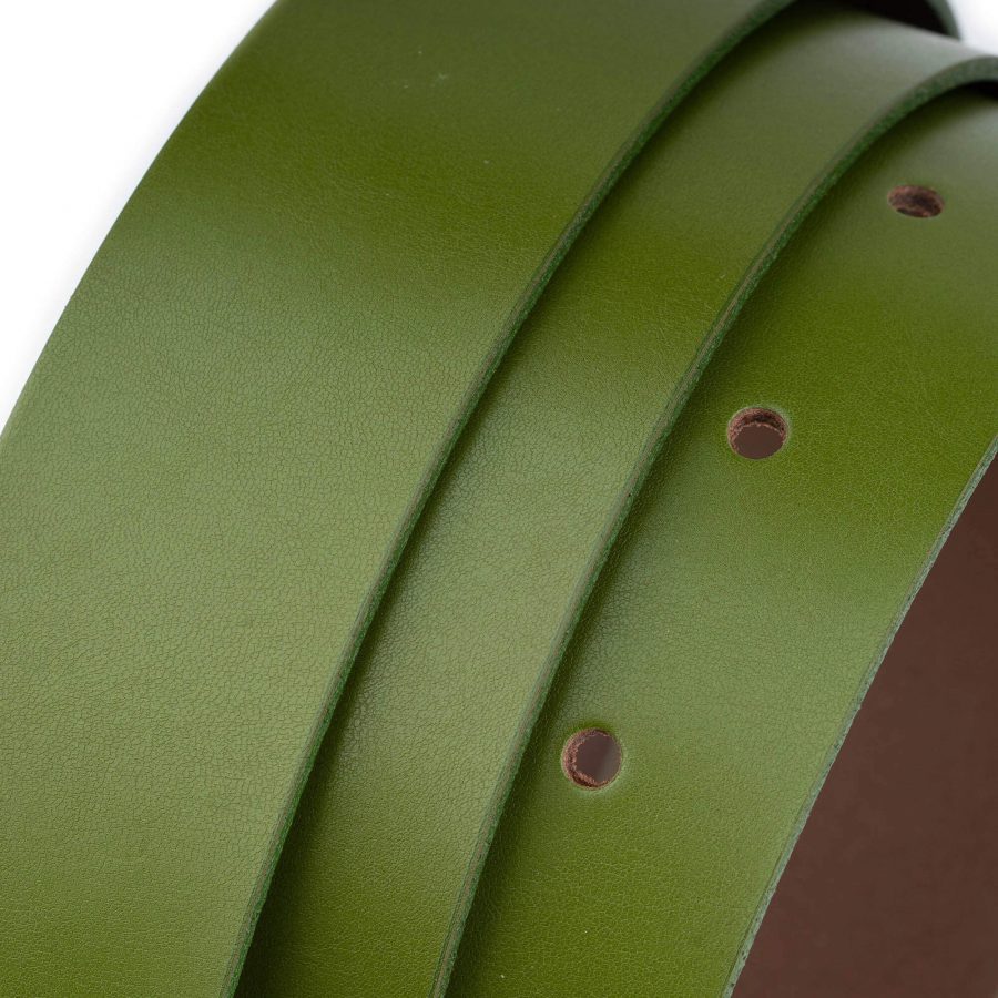 olive green belt strap replacement real leather 1 1 2 inch 5