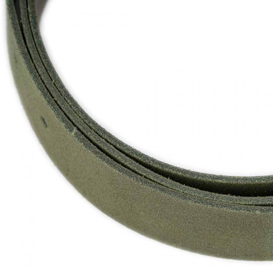 olive green suede leather belt strap replacement 3 5 cm 4