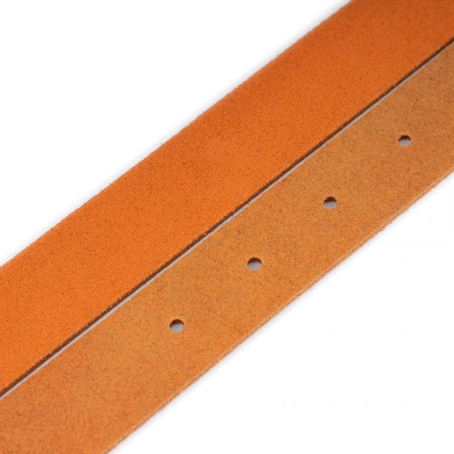 orange belt strap suede leather for buckles 1 inch 3