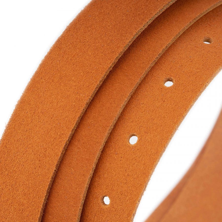 orange belt strap suede leather for buckles 1 inch 4