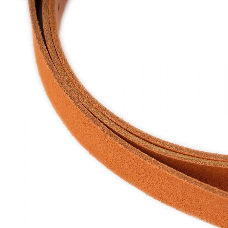orange belt strap suede leather for buckles 1 inch 5