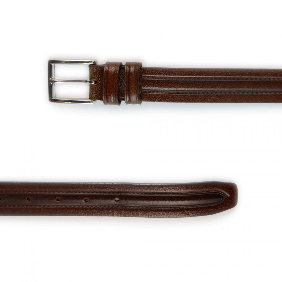 real belt for men brown leather 351099 2