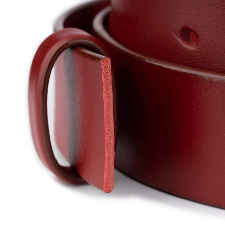 red leather belt strap replacement thick wide 4 0 cm 2