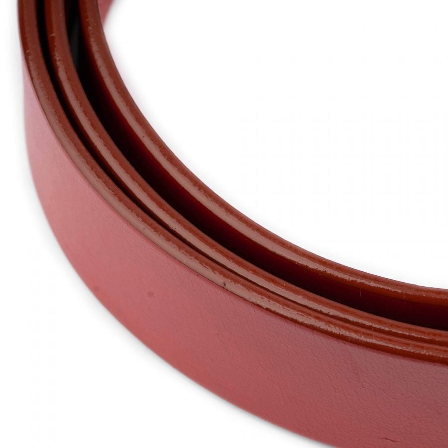 red leather belt strap replacement thick wide 4 0 cm 7