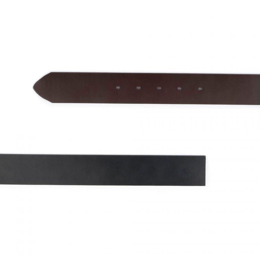 reversible black brown vegan belt strap replacement 1 1 2 inch 3