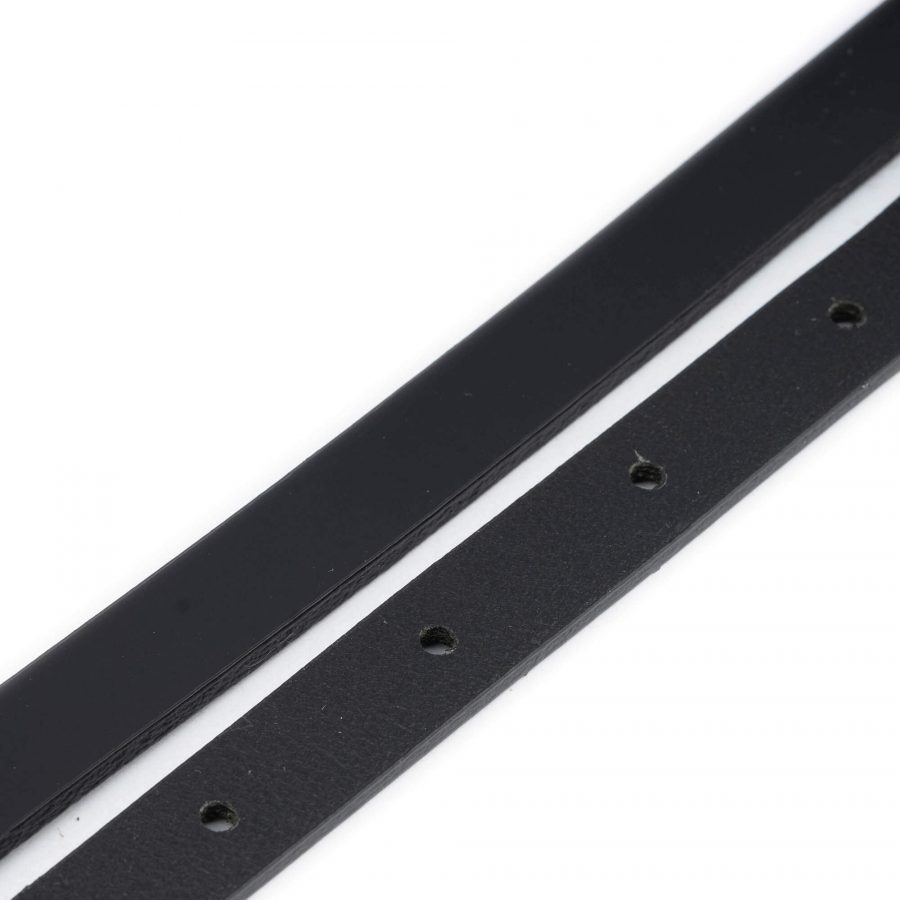 skinny black patent leather belt strap replacement 15 mm 5