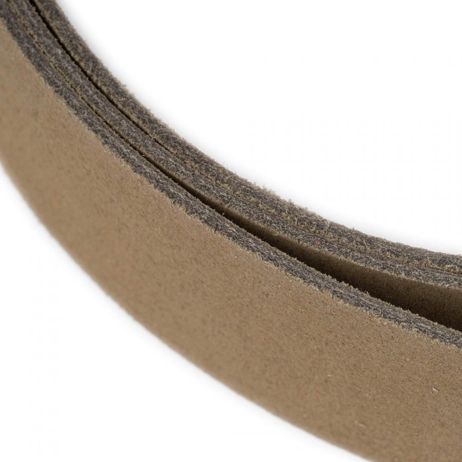 wide olive green suede leather strap for belts 4 0 cm 6