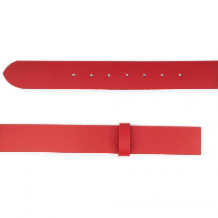 wide red leather belt strap replacement 4 0 cm 2