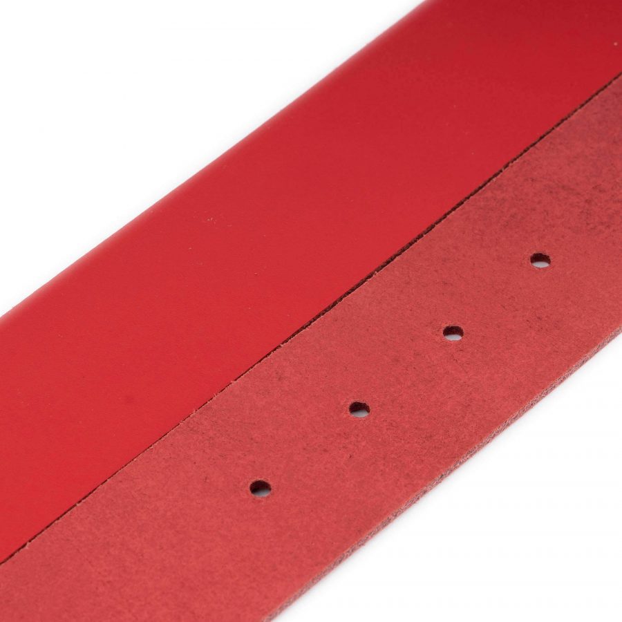 wide red leather belt strap replacement 4 0 cm 3