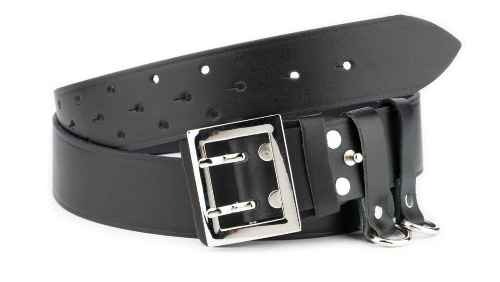 police duty belt black leather