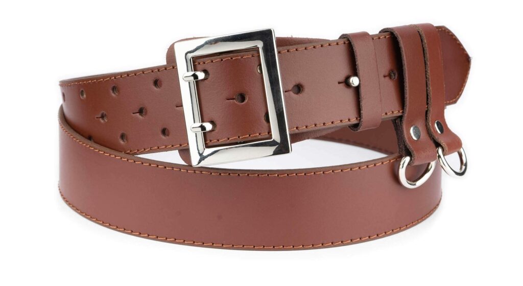 police duty belt brown leather